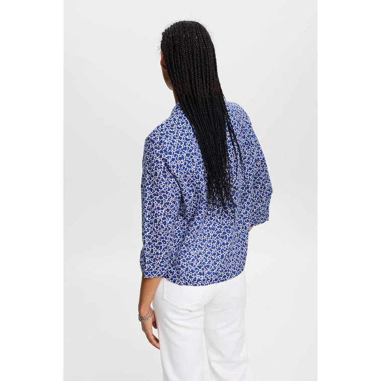 BLUSA DE ALGODÓN CON ESTAMPADO FLORAL MUJER ESPRIT