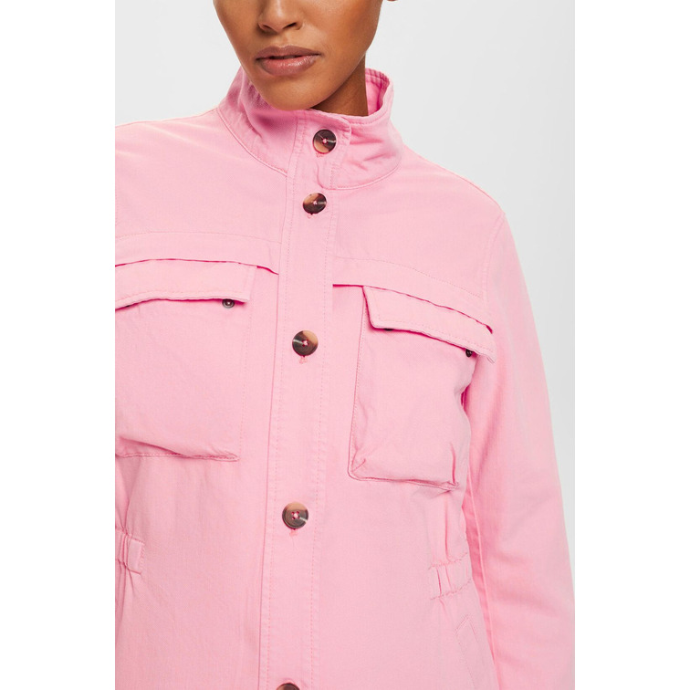 CHAQUETA ESTILO MILITAR CON CINTURA ELÁSTICA MUJER ESPRIT