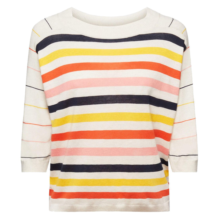 JERSEY CON LINO Y MANGA CORTA MUJER ESPRIT