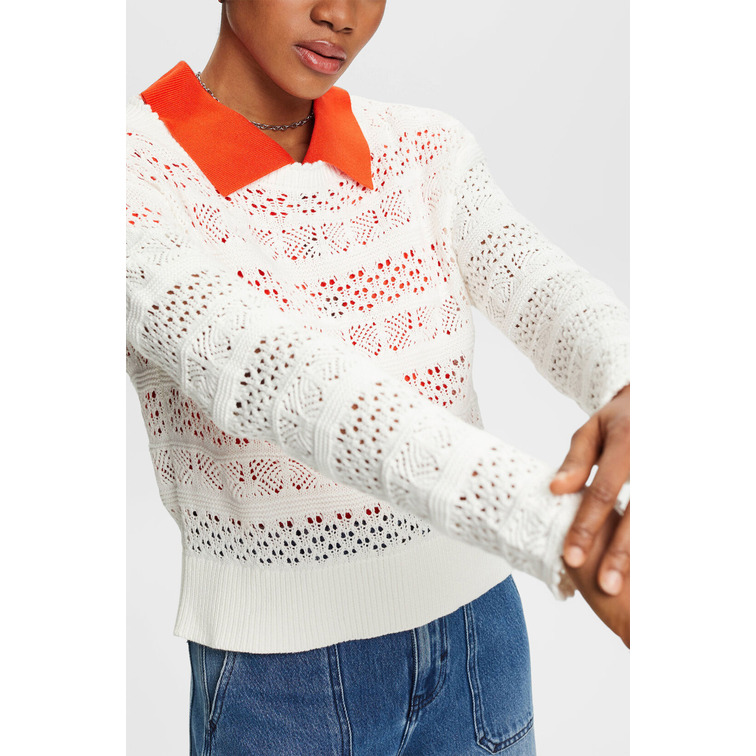 JERSEY TEXTURIZADO DE ALGODÓN SOSTENIBLE MUJER ESPRIT