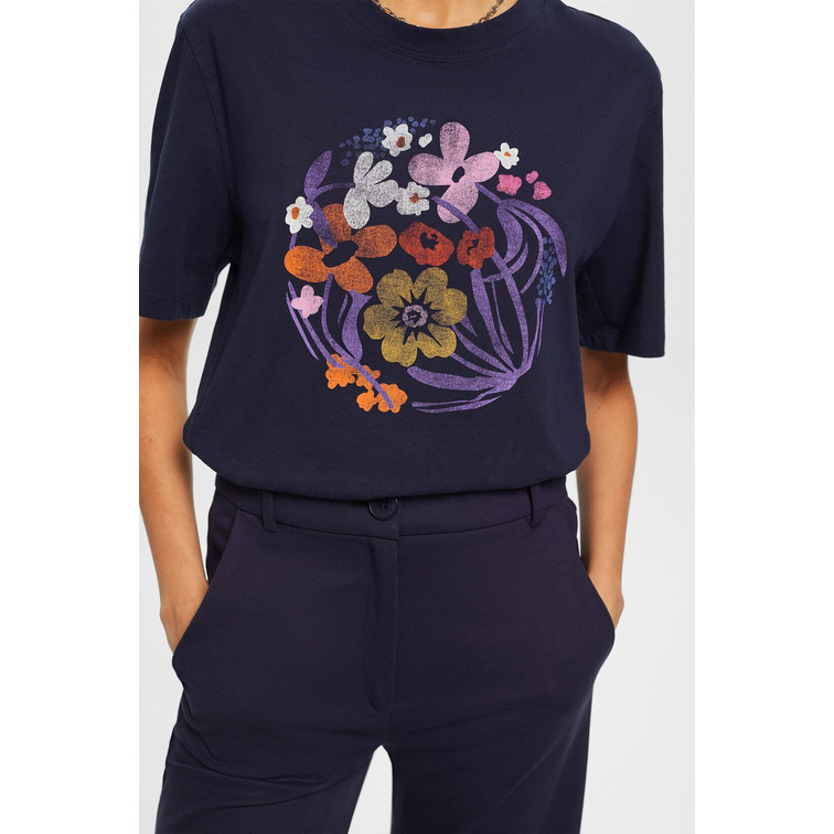 CAMISETA CON ESTAMPADO DE FLORES MUJER ESPRIT
