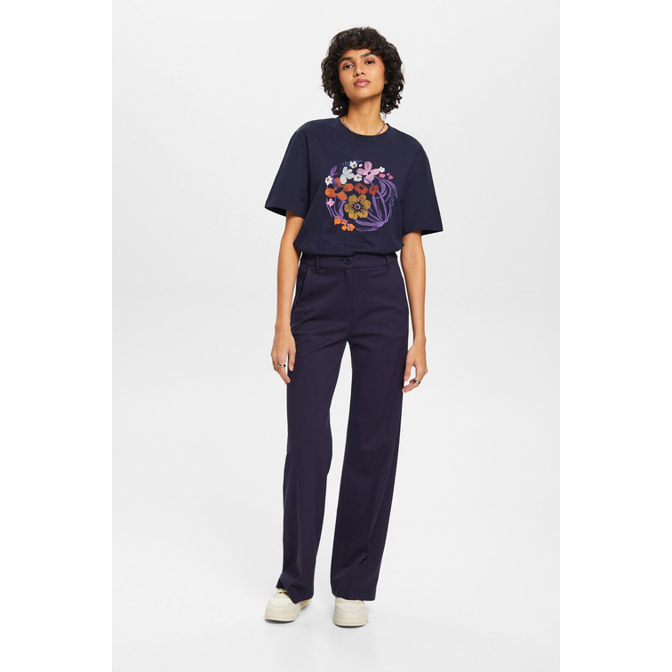 CAMISETA CON ESTAMPADO DE FLORES MUJER ESPRIT