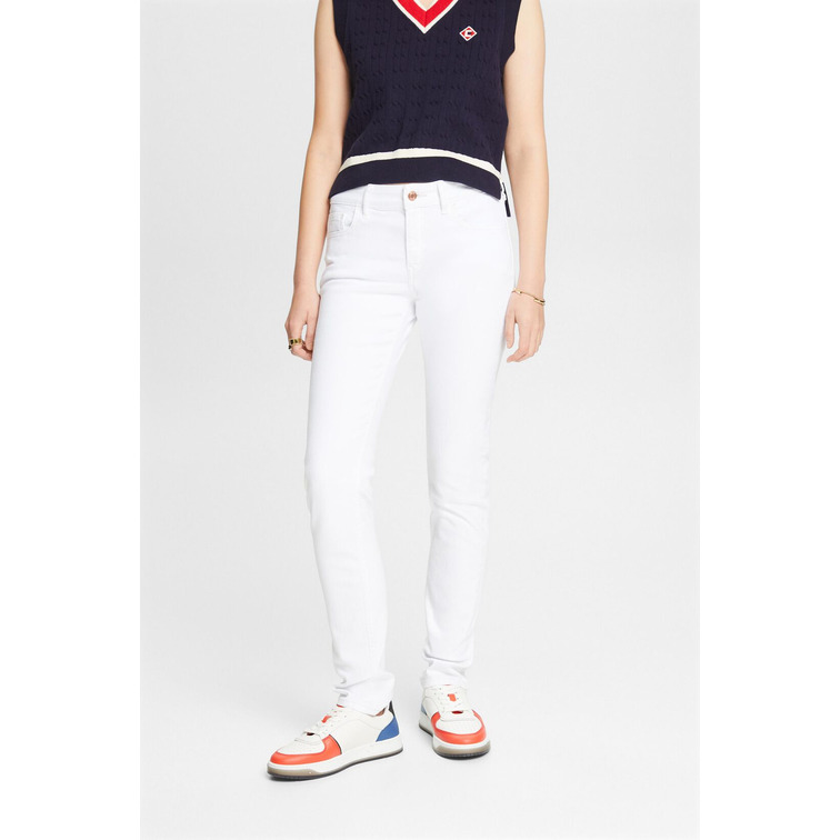 JEANS MID-RISE FIT SLIM MUJER ESPRIT