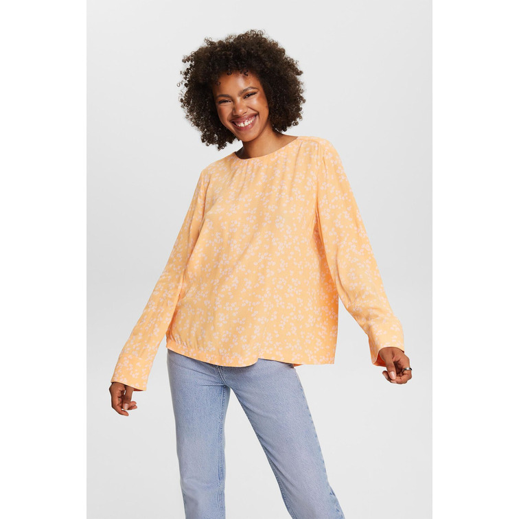BLUSA DE CREPÉ ESTAMPADA MUJER ESPRIT