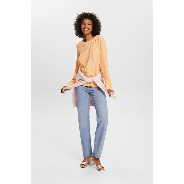 BLUSA DE CREPÉ ESTAMPADA MUJER ESPRIT