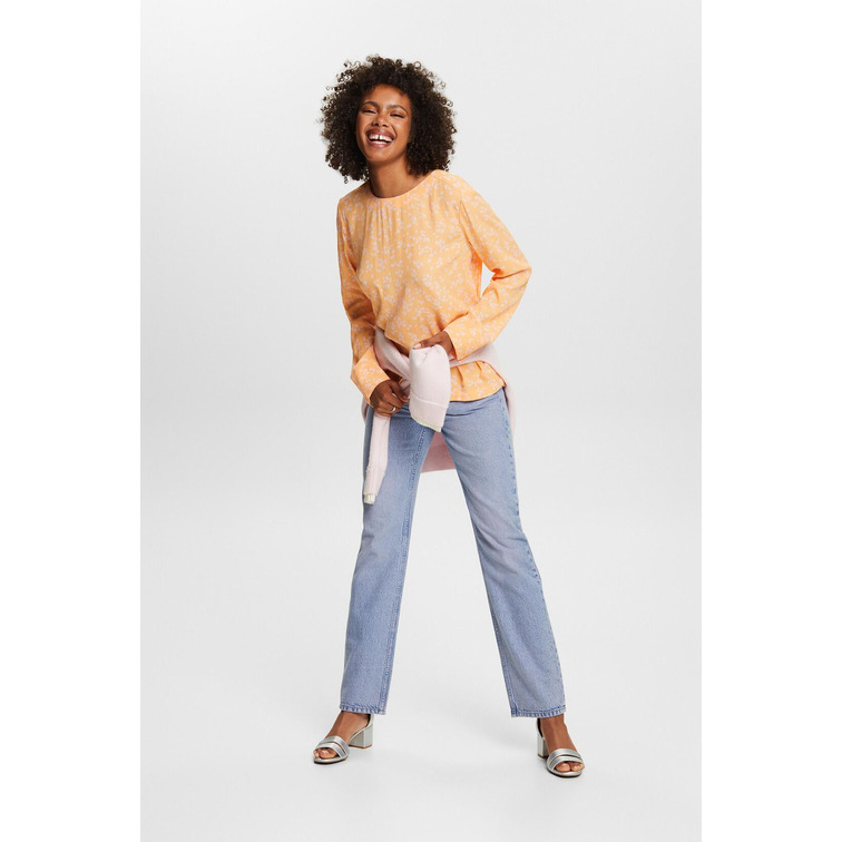 BLUSA DE CREPÉ ESTAMPADA MUJER ESPRIT