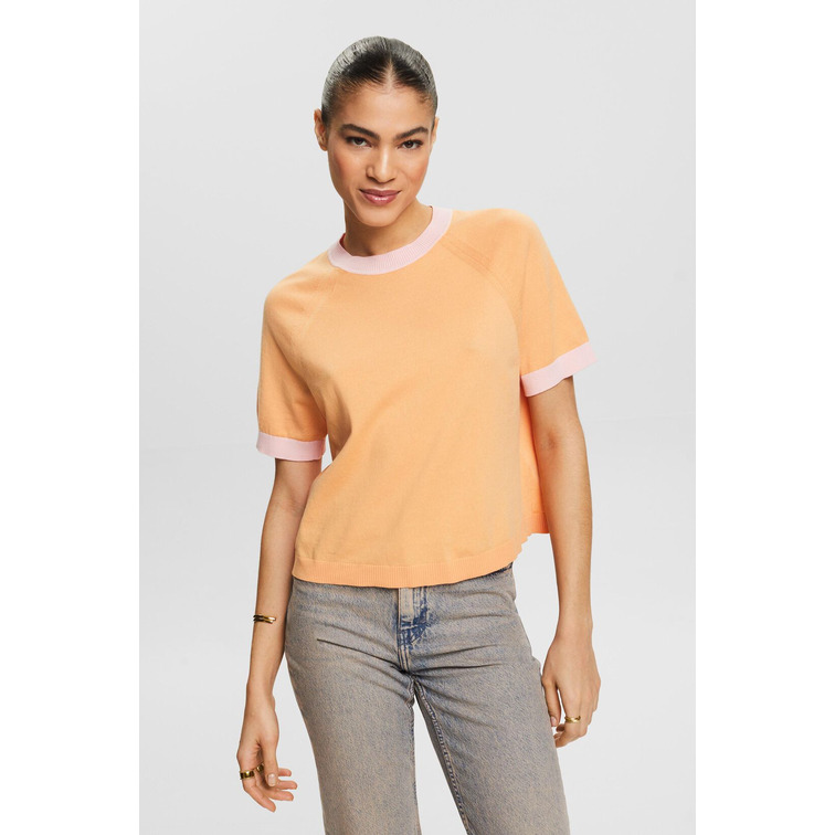 JERSEY DE MANGA CORTA BICOLOR MUJER ESPRIT