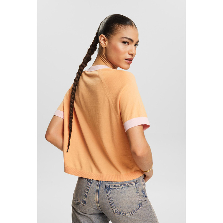 JERSEY DE MANGA CORTA BICOLOR MUJER ESPRIT