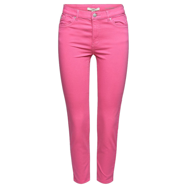PANTALÓN ELÁSTICO DE ALGODÓN MUJER ESPRIT