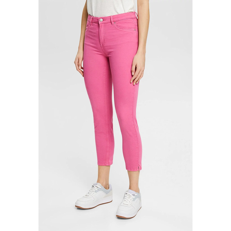PANTALÓN ELÁSTICO DE ALGODÓN MUJER ESPRIT
