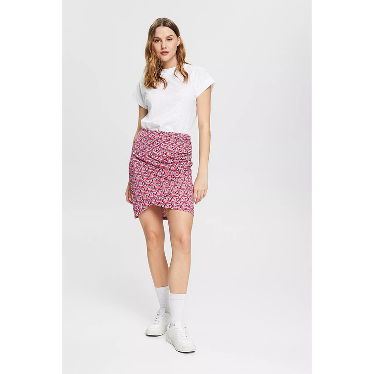 FALDA CRUZADA CON FRUNCIDO MUJER ESPRIT