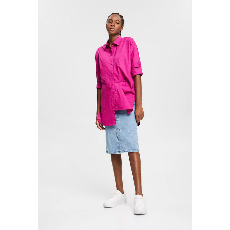 CAMISA OVERSIZE EN ALGODÓN ECOLÓGICO MUJER ESPRIT