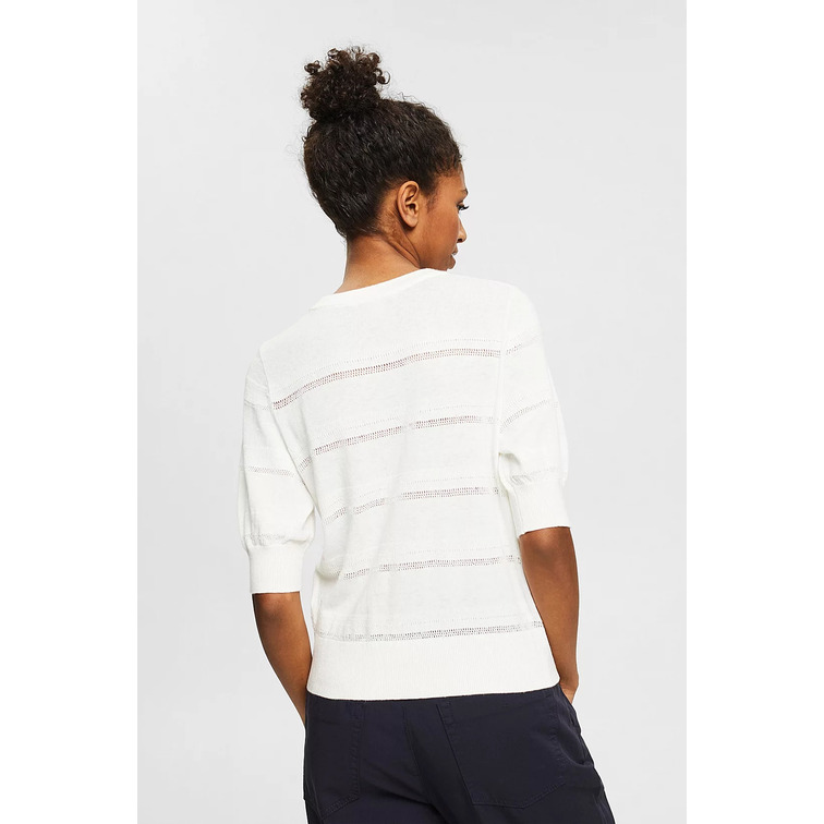 CAMISETA DE PUNTO CALADO MUJER ESPRIT