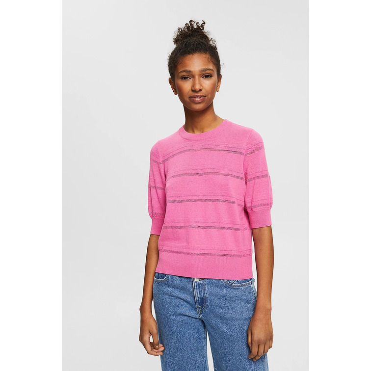 CAMISETA DE PUNTO CALADO MUJER ESPRIT