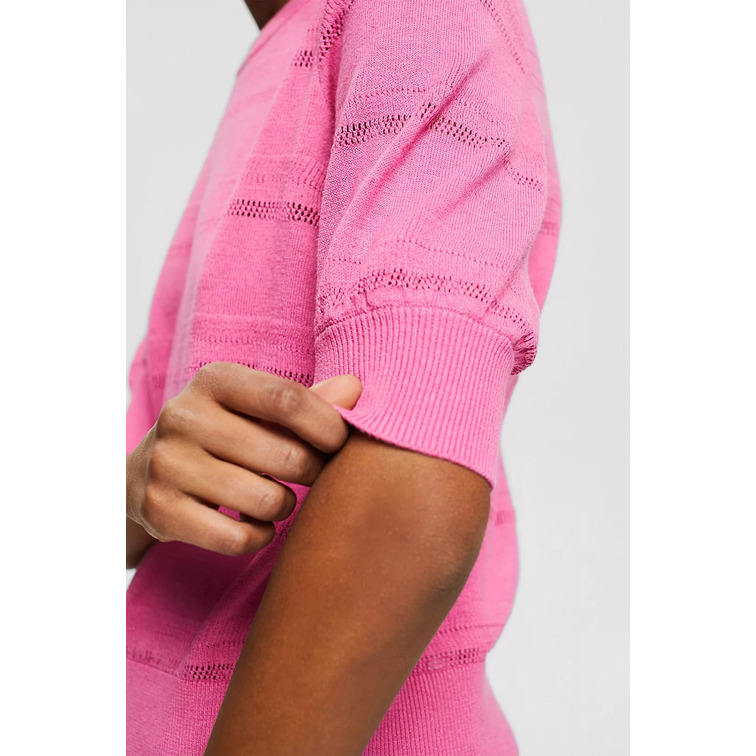 CAMISETA DE PUNTO CALADO MUJER ESPRIT