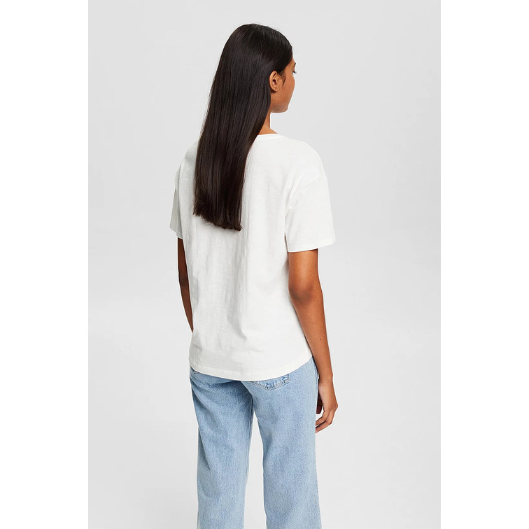 CAMISETA EN ALGODÓN ECOLÓGICO CON MENSAJE MUJER ESPRIT