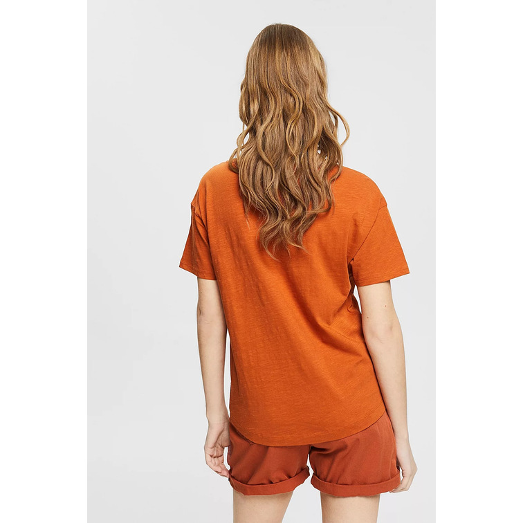 CAMISETA EN ALGODÓN ECOLÓGICO CON MENSAJE MUJER ESPRIT