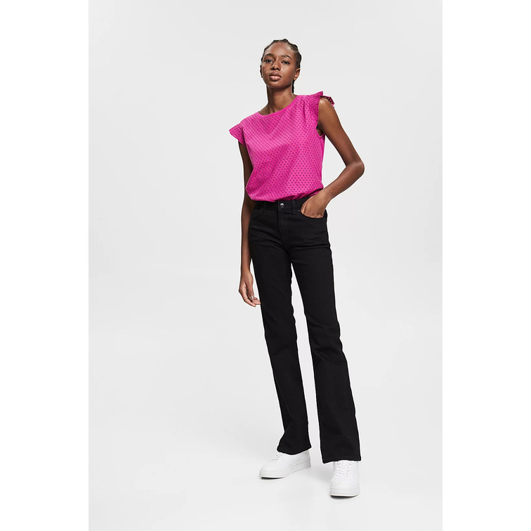 CAMISETA CON BORDADO CALADO MUJER ESPRIT