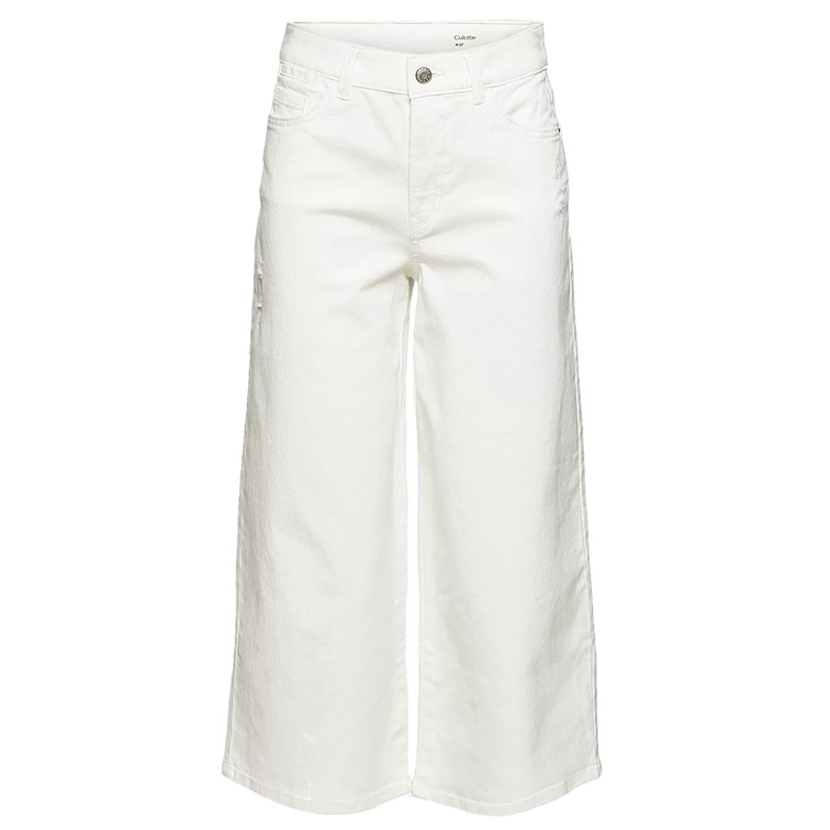 VAQUERO CULOTTE CON EFECTOS ROTOS MUJER ESPRIT