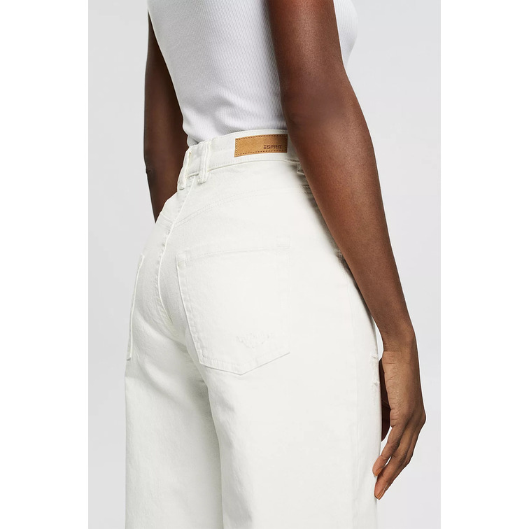 VAQUERO CULOTTE CON EFECTOS ROTOS MUJER ESPRIT