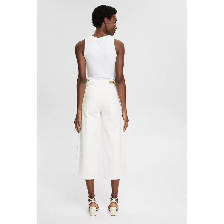 VAQUERO CULOTTE CON EFECTOS ROTOS MUJER ESPRIT