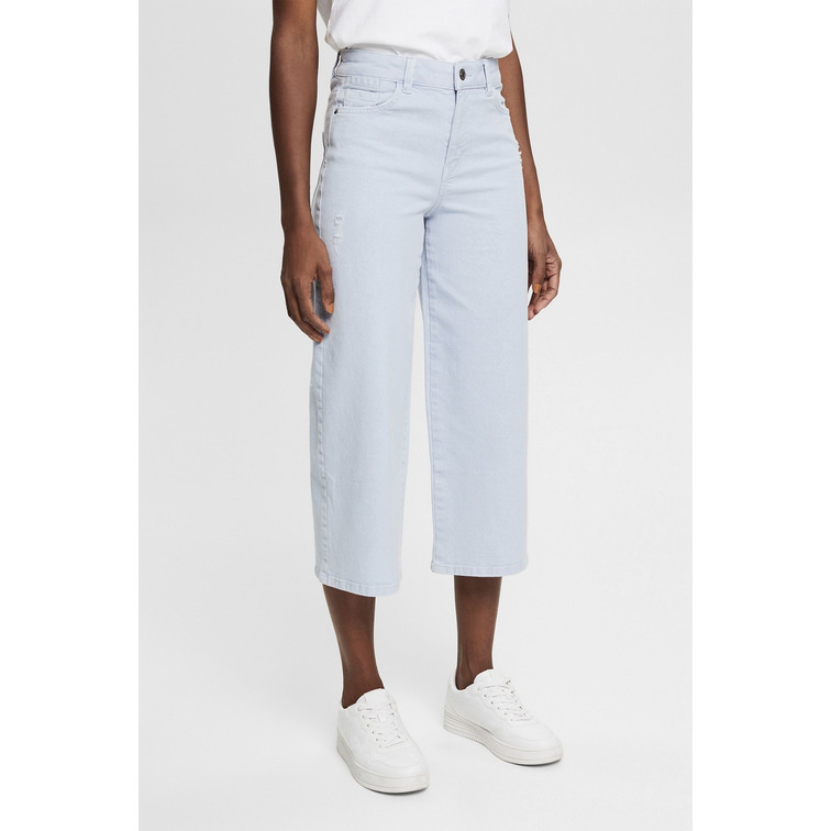 VAQUERO CULOTTE CON EFECTOS ROTOS MUJER ESPRIT