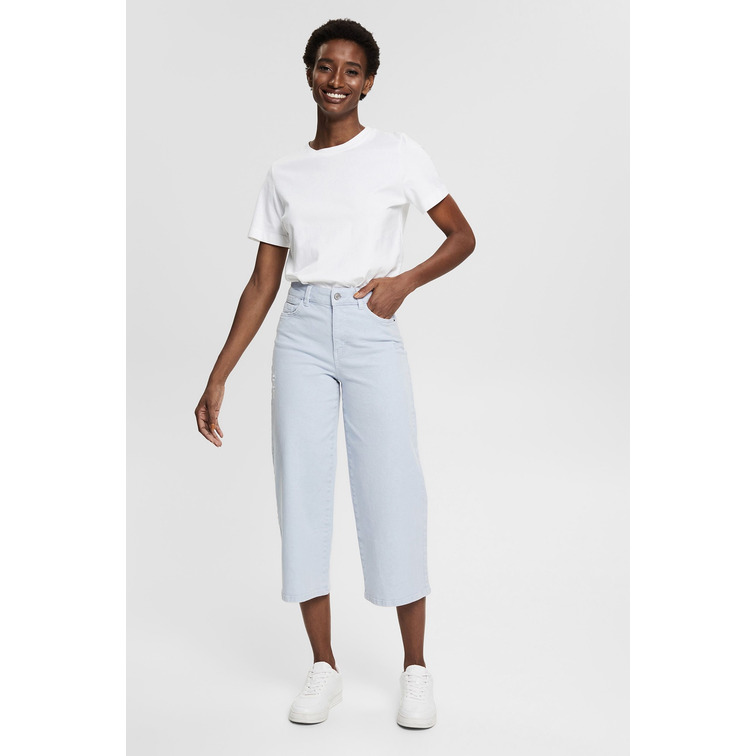 VAQUERO CULOTTE CON EFECTOS ROTOS MUJER ESPRIT