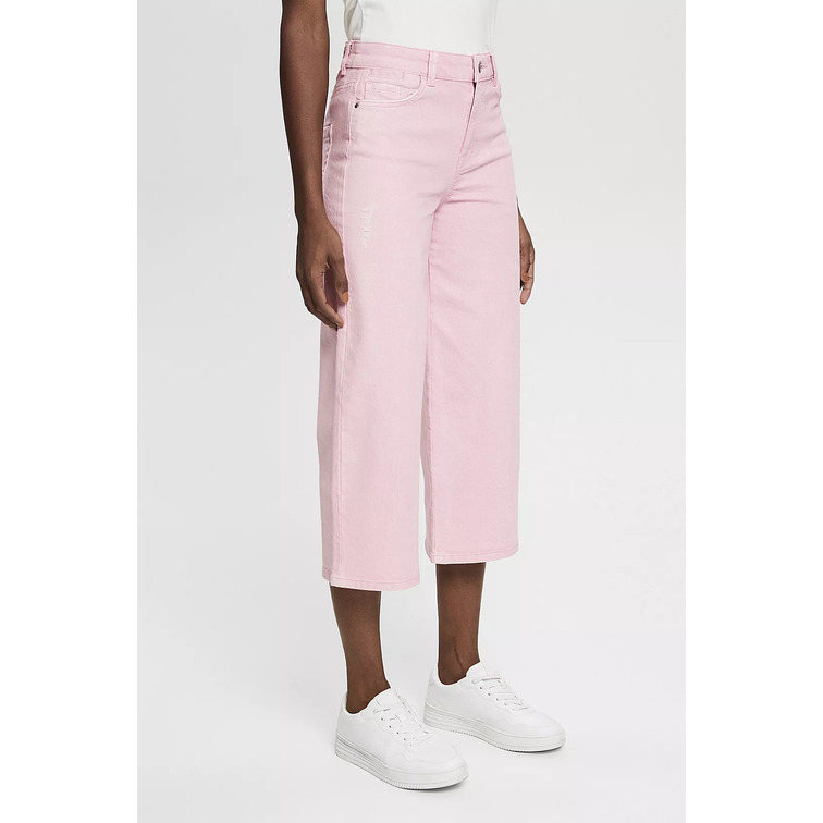 VAQUERO CULOTTE CON EFECTOS ROTOS MUJER ESPRIT