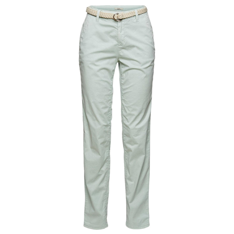 PANTALÓN CHINO CON CINTURÓN TRENZADO MUJER ESPRIT