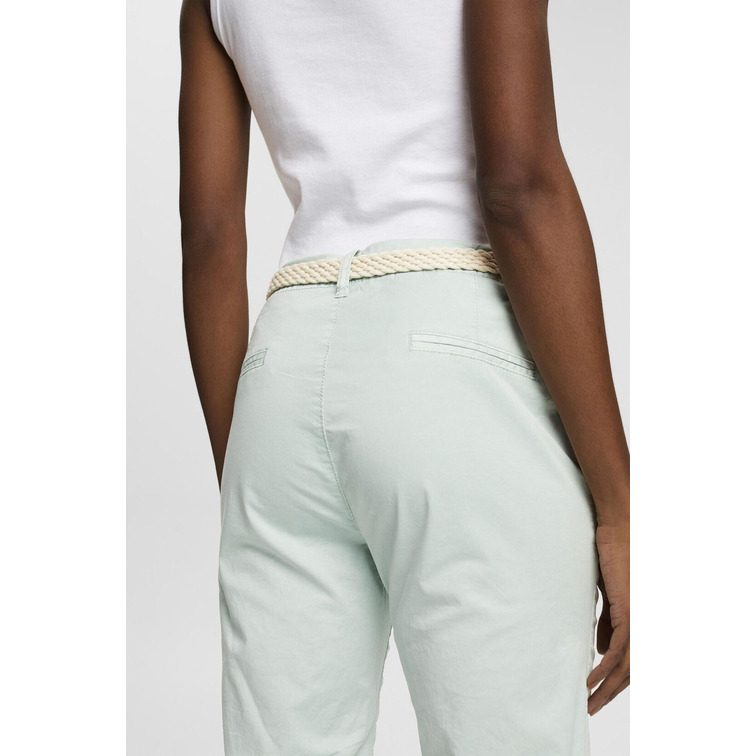 PANTALÓN CHINO CON CINTURÓN TRENZADO MUJER ESPRIT