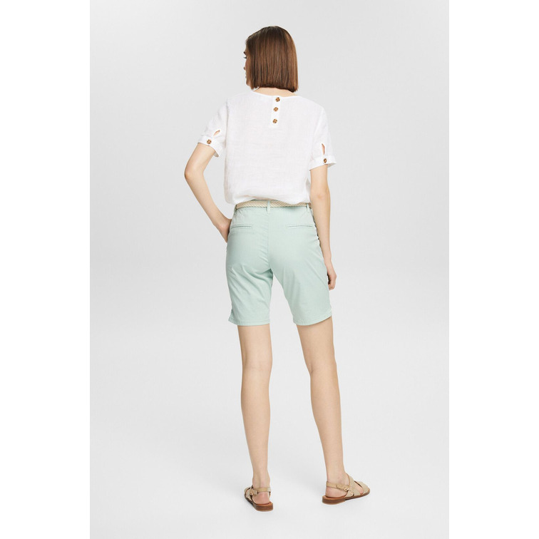 SHORT CHINO CON CINTURÓN TRENZADO MUJER ESPRIT