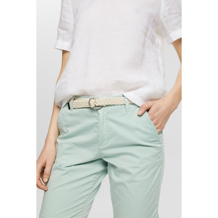 SHORT CHINO CON CINTURÓN TRENZADO MUJER ESPRIT