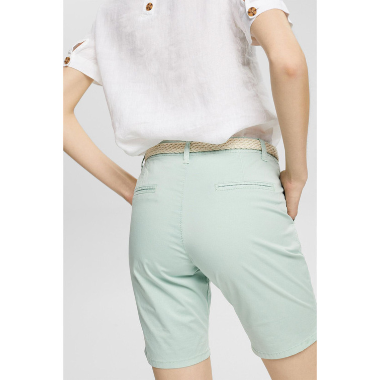 SHORT CHINO CON CINTURÓN TRENZADO MUJER ESPRIT