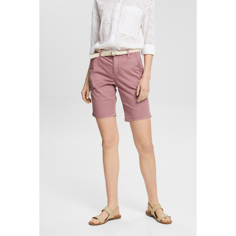 SHORT CHINO CON CINTURÓN TRENZADO MUJER ESPRIT