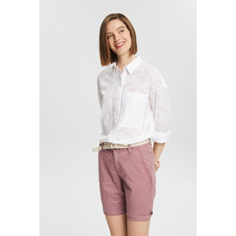 SHORT CHINO CON CINTURÓN TRENZADO MUJER ESPRIT