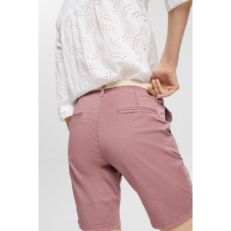 SHORT CHINO CON CINTURÓN TRENZADO MUJER ESPRIT