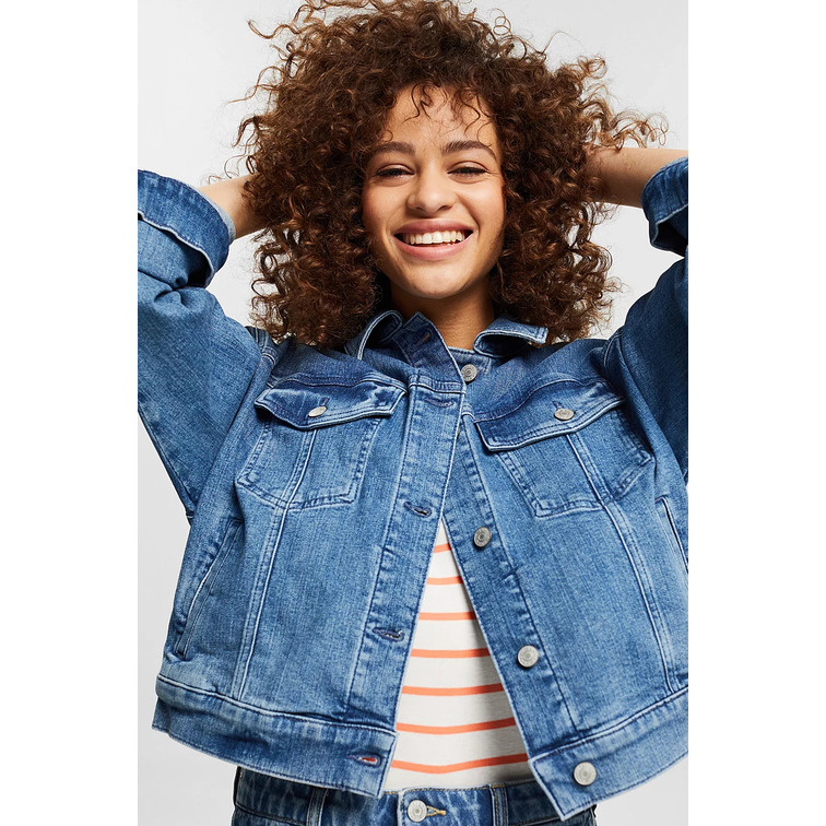 CAZADORA VAQUERA EN DISEÑO OVERSIZE MUJER ESPRIT