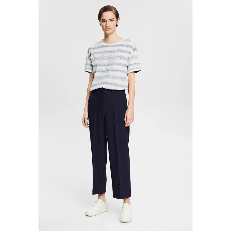 CAMISETA A RAYAS CON ESTAMPADO MUJER ESPRIT