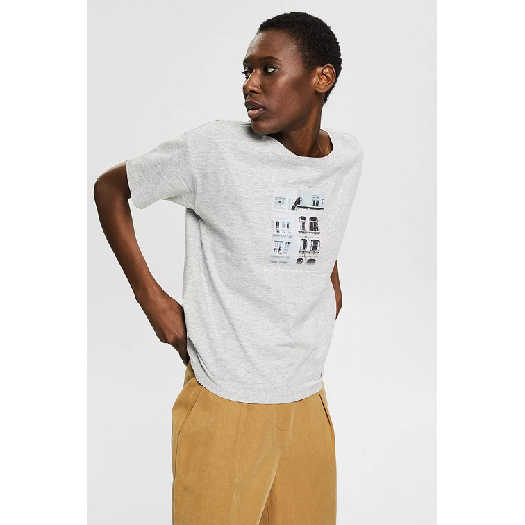 CAMISETA CON ESTAMPADO FOTOGRÁFICO MUJER ESPRIT