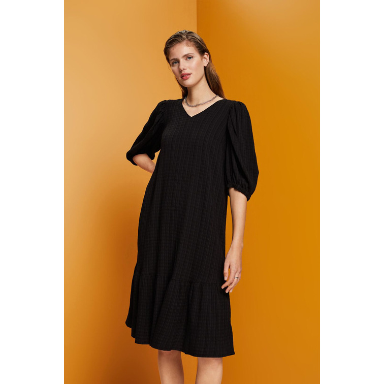 VESTIDO MIDI CON TEXTURA MUJER ESPRIT