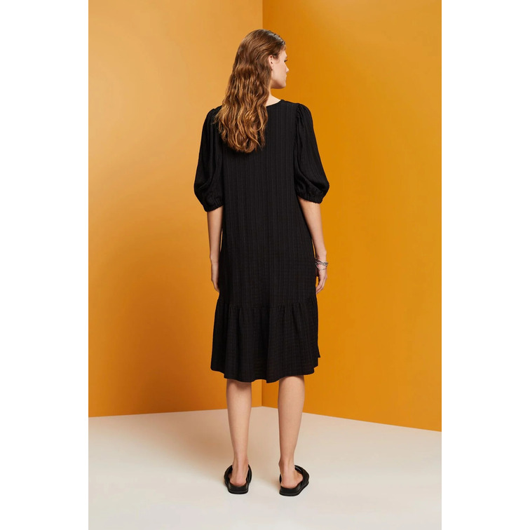 VESTIDO MIDI CON TEXTURA MUJER ESPRIT