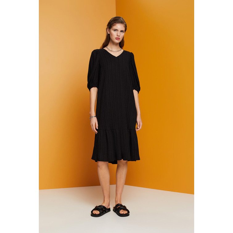 VESTIDO MIDI CON TEXTURA MUJER ESPRIT