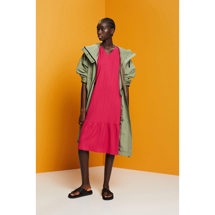 VESTIDO MIDI CON TEXTURA MUJER ESPRIT