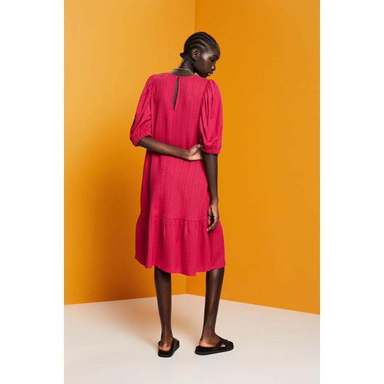 VESTIDO MIDI CON TEXTURA MUJER ESPRIT