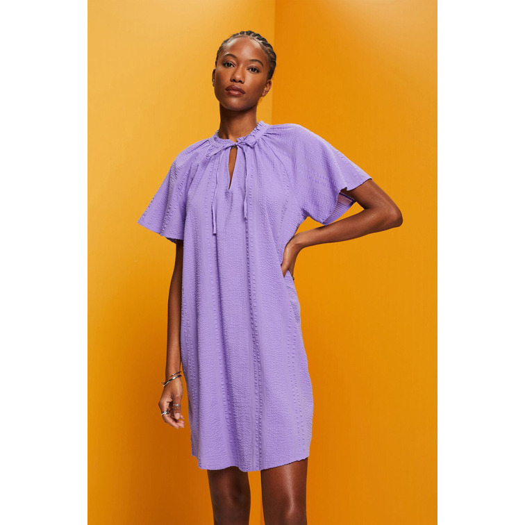 VESTIDO EN ALGODÓN CON TEXTURA MUJER ESPRIT