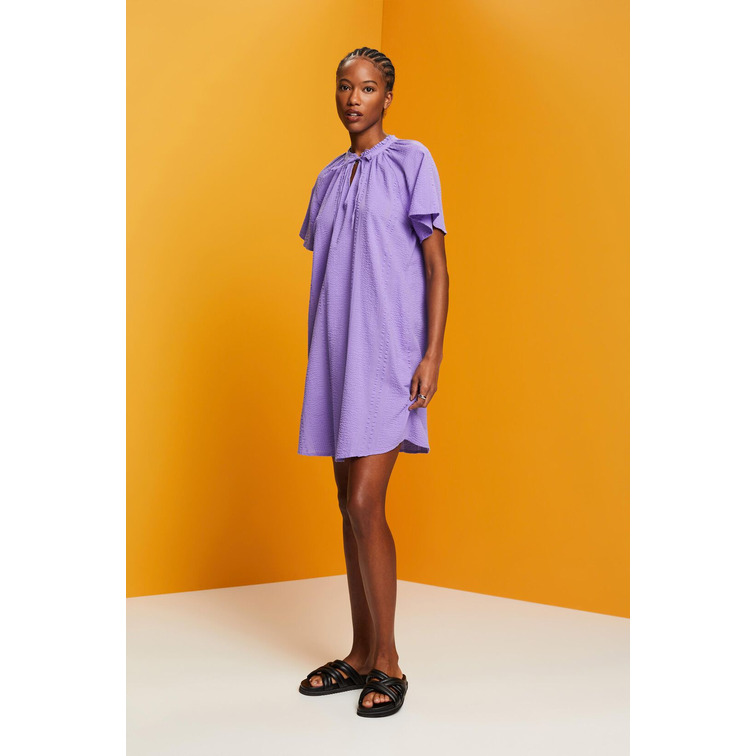 VESTIDO EN ALGODÓN CON TEXTURA MUJER ESPRIT