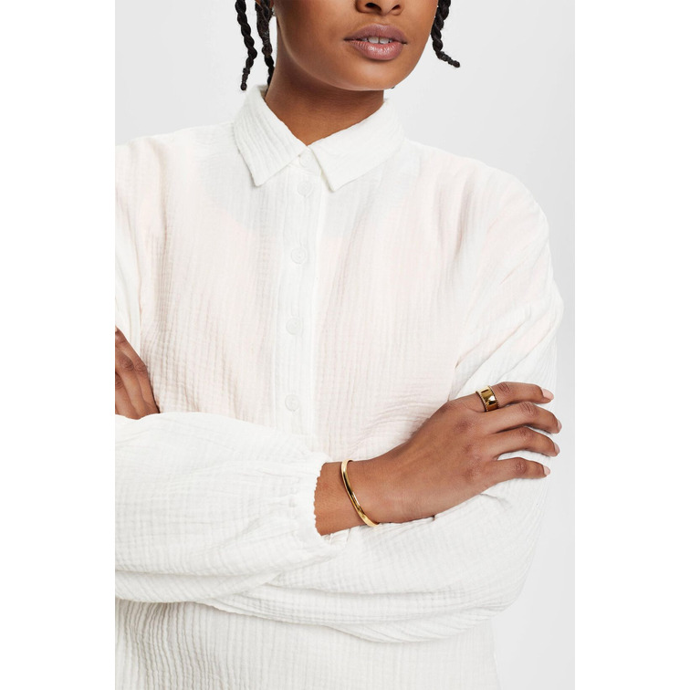 BLUSA DE ALGODÓN CON TEXTURA MUJER ESPRIT