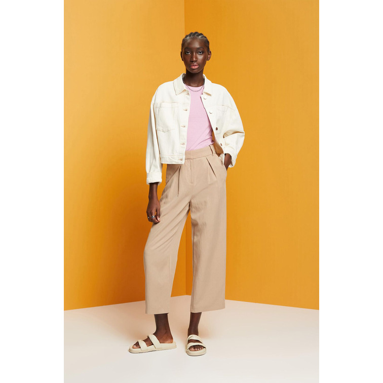 CAZADORA VAQUERA CORTA ESTILO OVERSIZE MUJER ESPRIT