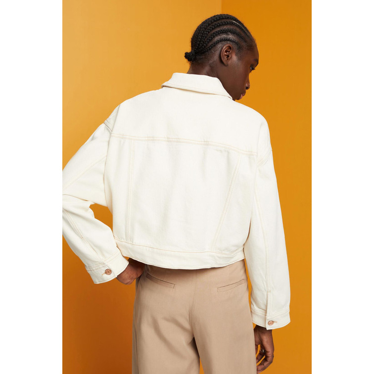 CAZADORA VAQUERA CORTA ESTILO OVERSIZE MUJER ESPRIT