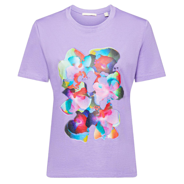 CAMISETA DE ALGODÓN CON ESTAMPADO MUJER ESPRIT